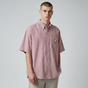 Campus Specialties Arkansas Razorbacks red white Button Down Shirt Size Mens xxl